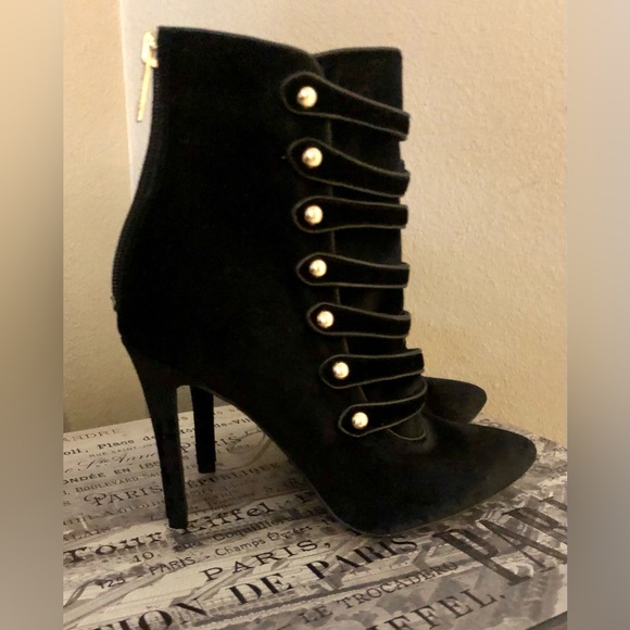 Guess Velvet Stiletto Heel Bootie (New without box) - Picture 4 of 11